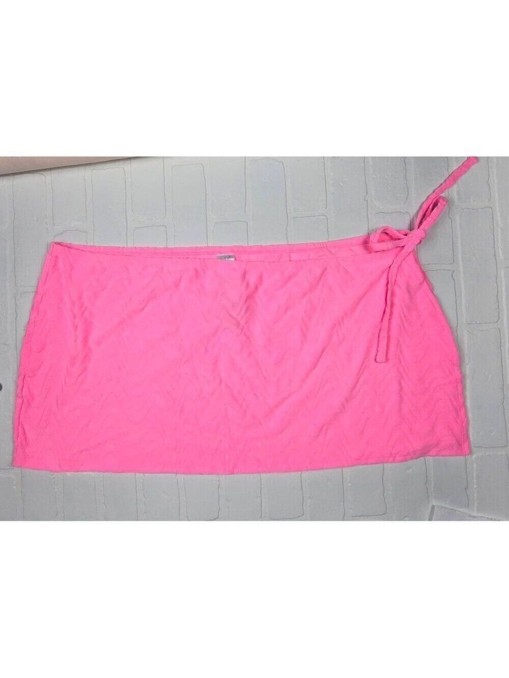 Wild Fable Pink Sarong Textured 2X